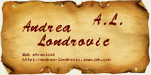 Andrea Londrović vizit kartica